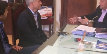 ESTEBAN AVILÉS CON EL INTENDENTE DE PARANÁ
