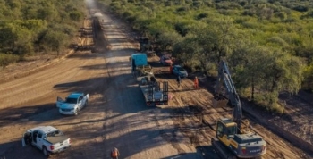El Camino del Perilago de Cruz del Eje ya registra un avance del 35%