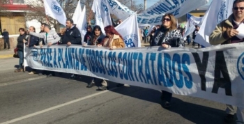 Empleados públicos provinciales de Punilla se movilizaron en Villa Carlos Paz