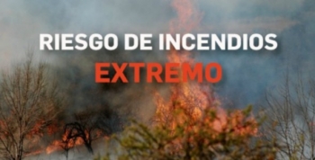 Condiciones meteorológicas elevan al máximo el riesgo de incendio forestal en Córdoba