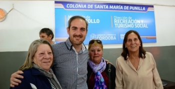 Rufeil visitó la Colonia de Santa María de Punilla