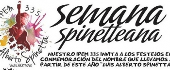 Arranca la Semana Spinetteana en el IPEM 335 Luis Alberto Spinetta de Valle Hermoso. 