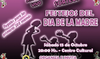 Festejos por el Día de la Madre en el Centro Cultural Tanti.