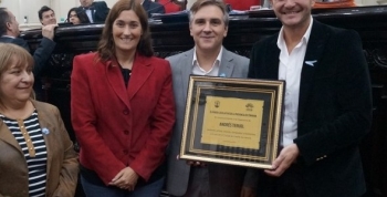 El artista Andrés Teruel reconocido por la Legislatura de Córdoba 