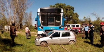El Tren de las Sierras arrolló a un auto en Bialet Masse