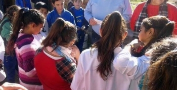 Alumnos visitaron al intendente de Valle Hermoso
